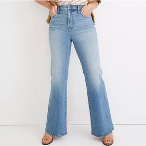 Madewell 11” High Rise Flare Jeans. Perfect for 5’8” and taller.
